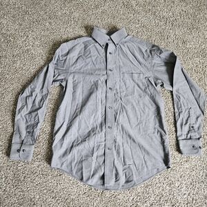 Roundtree & Yorke Men's Gray Dress Shirt